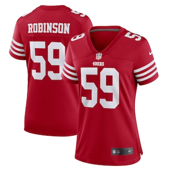 womens nike curtis robinson scarlet san francisco 49ers game